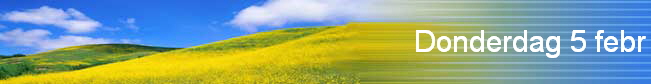 Donderdag 5 febr