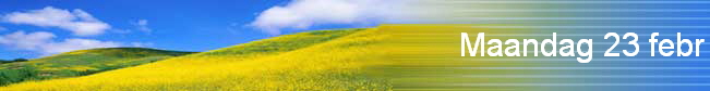 Maandag 23 febr